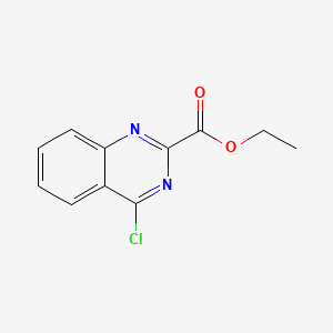 Ethyl 4-chloroquinazoline-2-carboxylate chemical structure (CAS 34632-69-4)