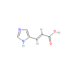 (E)-3-(1H-Imidazol-5-yl)acrylic acid chemical structure (CAS 3465-72-3)