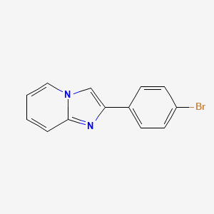 2-(4-Bromophenyl)imidazo[1,2-a]pyridine chemical structure (CAS 34658-66-7)