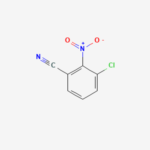 3-Chloro-2-nitrobenzonitrile chemical structure (CAS 34662-28-7)