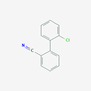 2'-Chloro-[1,1'-biphenyl]-2-carbonitrile chemical structure (CAS 346656-74-4)