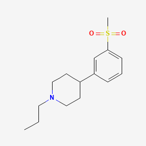 4-(3-(Methylsulfonyl)phenyl)-1-propylpiperidine chemical structure (CAS 346688-38-8)