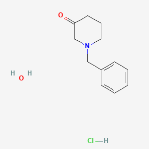 1-Benzylpiperidin-3-one hydrochloride hydrate chemical structure (CAS 346694-73-3)