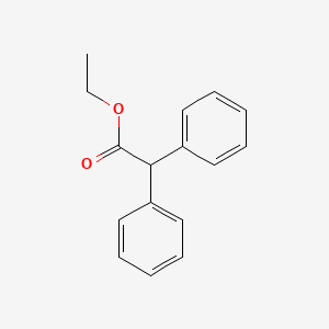 Ethyl 2,2-diphenylacetate chemical structure (CAS 3468-99-3)
