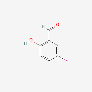 5-Fluoro-2-hydroxybenzaldehyde chemical structure (CAS 347-54-6)