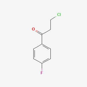 3-Chloro-1-(4-fluorophenyl)propan-1-one chemical structure (CAS 347-93-3)