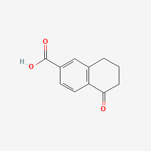 5-Oxo-5,6,7,8-tetrahydronaphthalene-2-carboxylic acid chemical structure (CAS 3470-46-0)