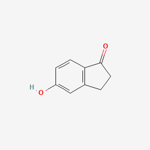 5-Hydroxy-1-indanone chemical structure (CAS 3470-49-3)