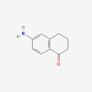 6-Amino-1,2,3,4-tetrahydronaphthalen-1-one chemical structure (CAS 3470-53-9)