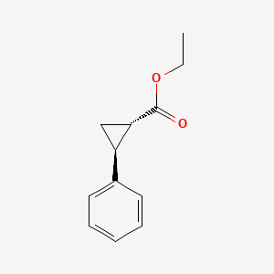 Ethyl (1S,2S)-2-phenylcyclopropane-1-carboxylate chemical structure (CAS 34702-96-0)