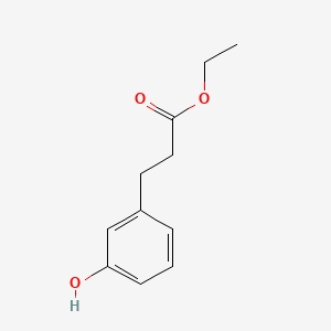 Ethyl 3-(3-hydroxyphenyl)propanoate chemical structure (CAS 34708-60-6)