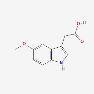 2-(5-Methoxy-1H-indol-3-yl)acetic acid chemical structure (CAS 3471-31-6)
