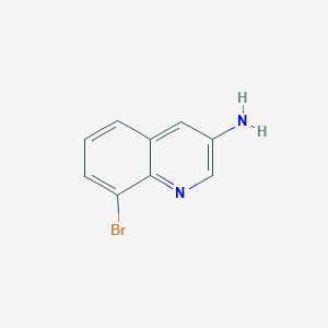 8-Bromoquinolin-3-amine chemical structure (CAS 347146-15-0)