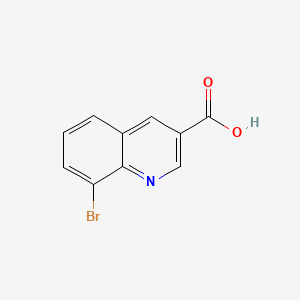 8-Bromoquinoline-3-carboxylic acid chemical structure (CAS 347146-16-1)