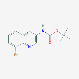 tert-Butyl (8-bromoquinolin-3-yl)carbamate chemical structure (CAS 347146-17-2)