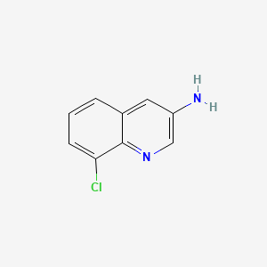 8-Chloroquinolin-3-amine chemical structure (CAS 347146-21-8)