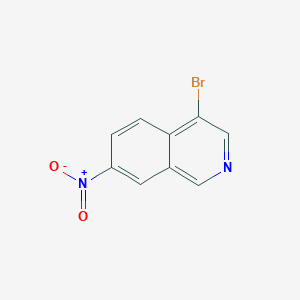 4-Bromo-7-nitroisoquinoline chemical structure (CAS 347146-29-6)
