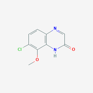 7-Chloro-8-methoxyquinoxalin-2-ol chemical structure (CAS 347162-21-4)
