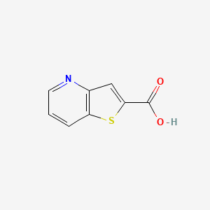 Thieno[3,2-b]pyridine-2-carboxylic acid chemical structure (CAS 347187-30-8)