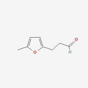 3-(5-Methyl-2-furyl)propionaldehyde chemical structure (CAS 34756-16-6)