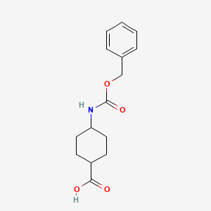 trans-4-(((Benzyloxy)carbonyl)amino)cyclohexanecarboxylic acid chemical structure (CAS 34771-04-5)