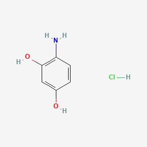 4-Aminobenzene-1,3-diol hydrochloride chemical structure (CAS 34781-86-7)