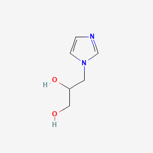 3-(1H-Imidazol-1-yl)propane-1,2-diol chemical structure (CAS 34793-28-7)