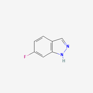 6-Fluoro-1H-indazole chemical structure (CAS 348-25-4)