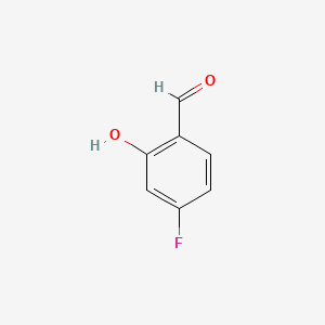 4-Fluoro-2-hydroxybenzaldehyde chemical structure (CAS 348-28-7)
