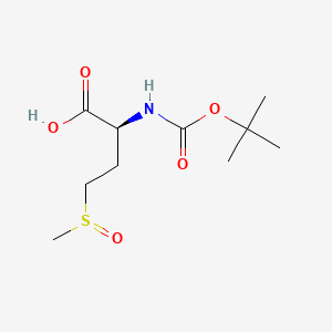 Boc-Met(O)-OH chemical structure (CAS 34805-21-5)