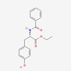 N-Benzoyl-L-tyrosine ethyl ester chemical structure (CAS 3483-82-7)