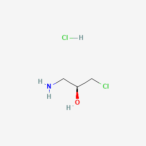 (S)-1-Amino-3-chloropropan-2-ol hydrochloride chemical structure (CAS 34839-13-9)