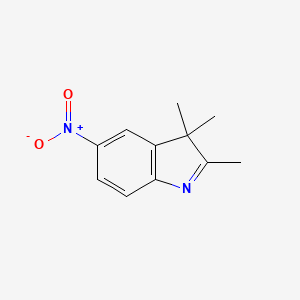 2,3,3-Trimethyl-5-nitro-3H-indole chemical structure (CAS 3484-22-8)