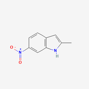 2-Methyl-6-nitro-1H-indole chemical structure (CAS 3484-23-9)