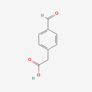 2-(4-Formylphenyl)acetic acid chemical structure (CAS 34841-47-9)
