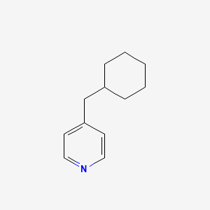 4-(Cyclohexylmethyl)pyridine chemical structure (CAS 34844-98-9)