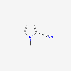 1-Methyl-1H-pyrrole-2-carbonitrile chemical structure (CAS 34884-10-1)