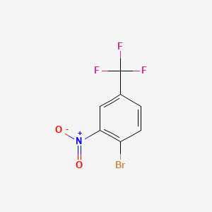 1-Bromo-2-nitro-4-(trifluoromethyl)benzene chemical structure (CAS 349-03-1)