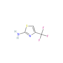 4-(Trifluoromethyl)thiazol-2-amine chemical structure (CAS 349-49-5)