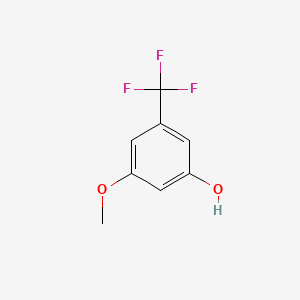 3-Methoxy-5-(trifluoromethyl)phenol chemical structure (CAS 349-56-4)