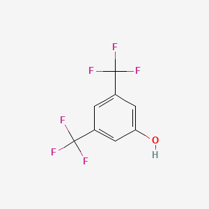 3,5-Bis(trifluoromethyl)phenol chemical structure (CAS 349-58-6)