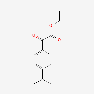 Ethyl 2-(4-isopropylphenyl)-2-oxoacetate chemical structure (CAS 34906-84-8)