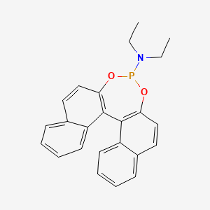 (11bR)-N,N-Diethyldinaphtho[2,1-d:1',2'-f][1,3,2]dioxaphosphepin-4-amine chemical structure (CAS 349103-24-8)