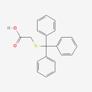 2-(Tritylthio)acetic acid chemical structure (CAS 34914-36-8)