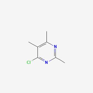 4-Chloro-2,5,6-trimethylpyrimidine chemical structure (CAS 34916-70-6)