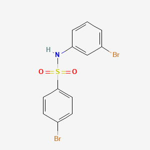 4-Bromo-N-(3-bromophenyl)benzenesulfonamide chemical structure (CAS 349404-99-5)