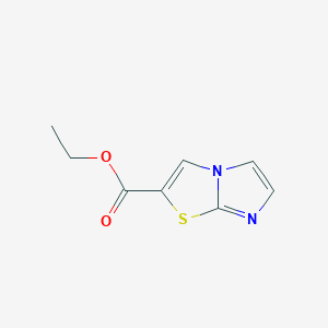 Ethyl imidazo[2,1-b]thiazole-2-carboxylate chemical structure (CAS 349480-76-8)