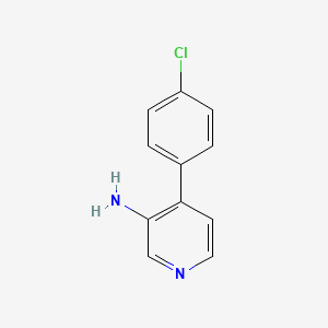 4-(4-Chlorophenyl)pyridin-3-amine chemical structure (CAS 349483-97-2)