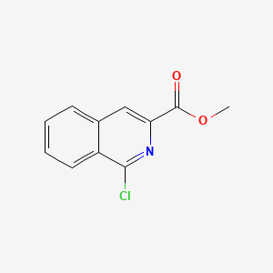 Methyl 1-chloroisoquinoline-3-carboxylate chemical structure (CAS 349552-70-1)