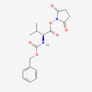 (S)-2,5-Dioxopyrrolidin-1-yl 2-(((benzyloxy)carbonyl)amino)-3-methylbutanoate chemical structure (CAS 3496-11-5)